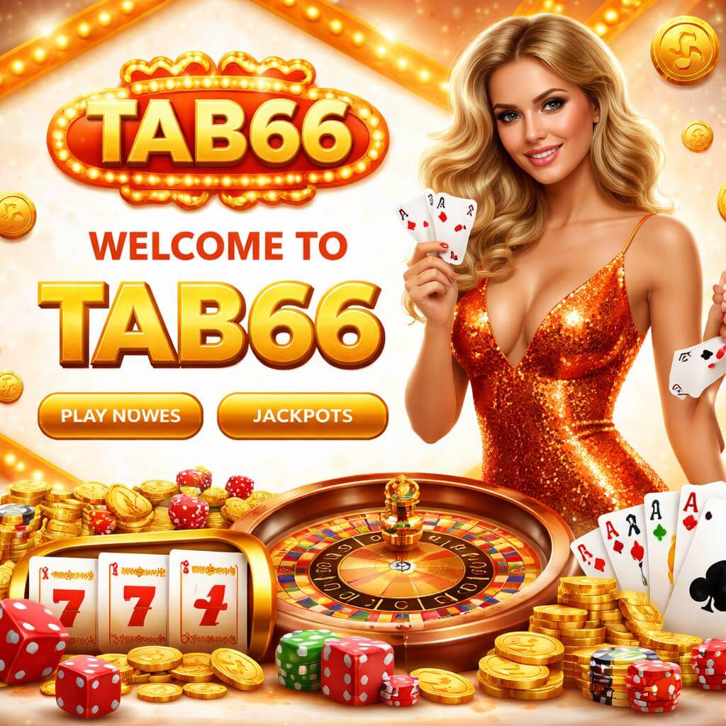 TAB66 slots lobby with popular reel games and jackpots